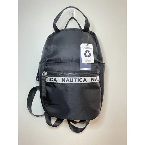 Nautica Bags Nautica Backpack Msrp 89 Black Brand New Straps